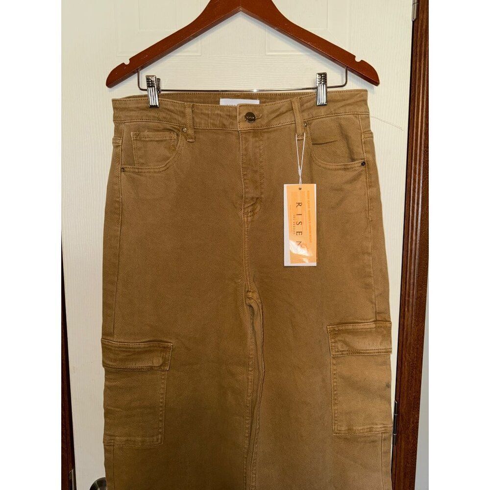 NWT Risen Cargo Wide Leg High Rise Jeans Style# FP-RDP5488 Size 15/32 - Picture 4 of 16